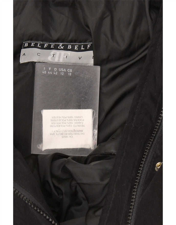 BELFE & BELFE Palton căptușit pentru femei UK 18 XL Poliester negru