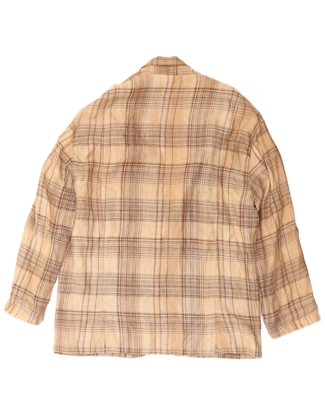 Blazer Vintage pentru bărbați cu 3 nasturi IT 52 XL Bej Check