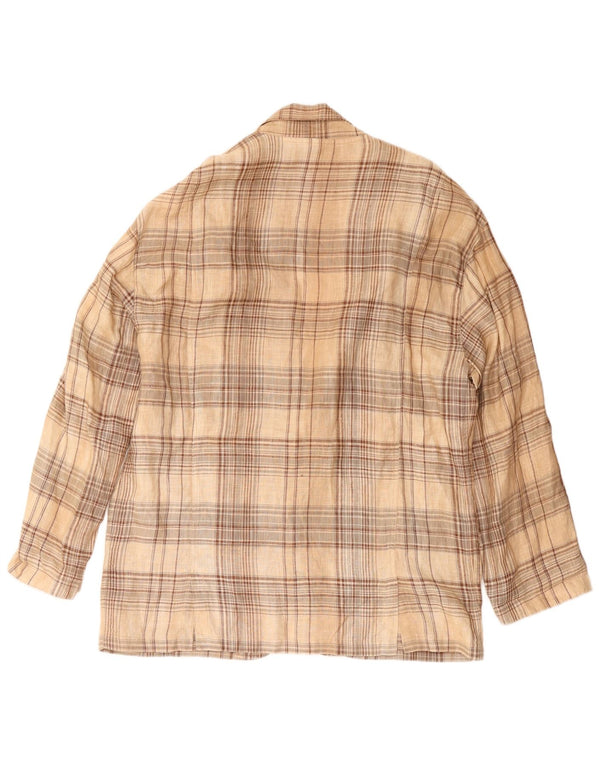 Blazer Vintage pentru bărbați cu 3 nasturi IT 52 XL Bej Check