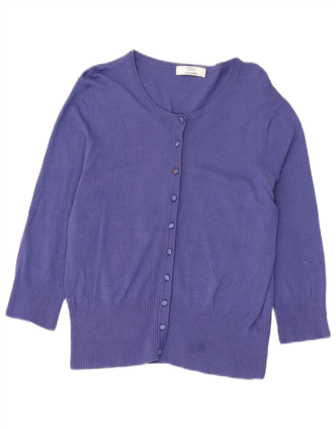 Pulover pentru femei Marks & Spencer Crop Cardigan UK 14 Medium Purple Viscose