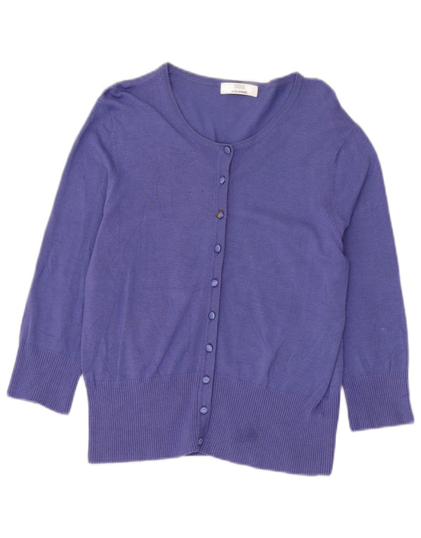 Pulover pentru femei Marks & Spencer Crop Cardigan UK 14 Medium Purple Viscose
