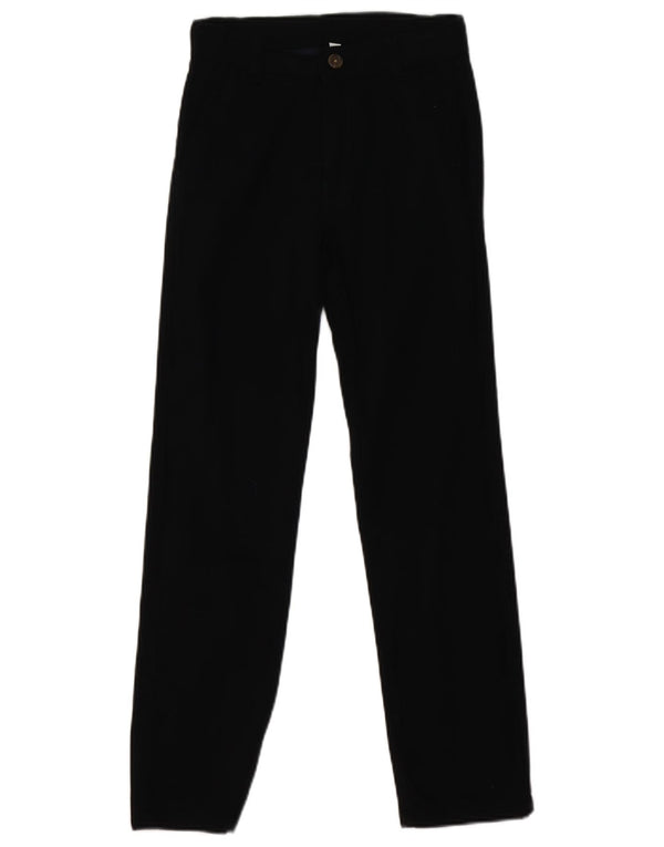 Izod Boys Slim Chino Trousers 11-12 Years W24 L25 Black Cotton