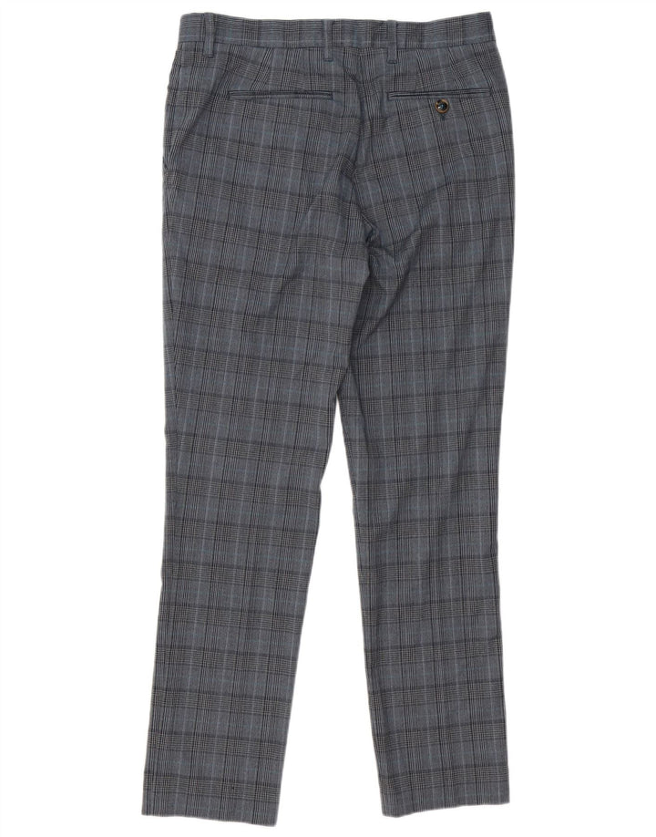 Pantaloni de costum pentru bărbați Ted Baker, slim, L32 L31, poliester cu carouri gri
