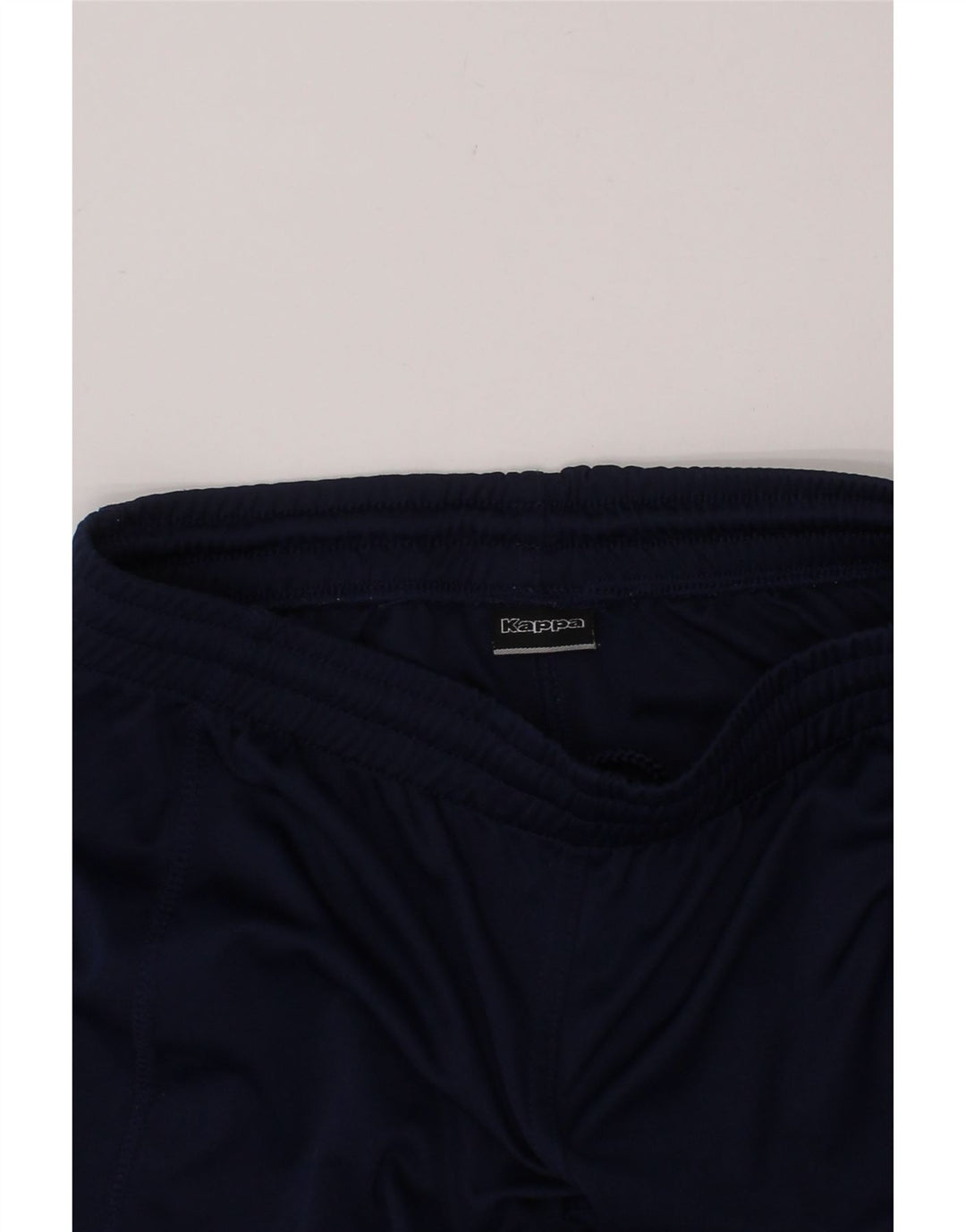 KAPPA Boys Graphic Sport Shorts 9-10 Years Large Navy Blue Polyester Vintage Kappa and Second-Hand Kappa from Messina Hembry 