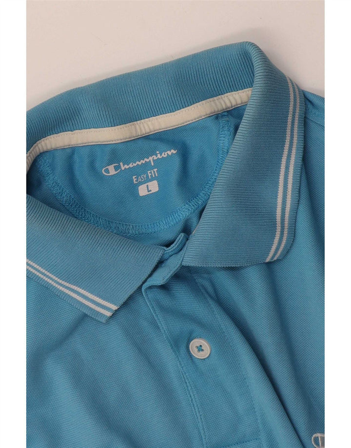 Tricou polo pentru bărbați Champion Easy Fit, mare, albastru