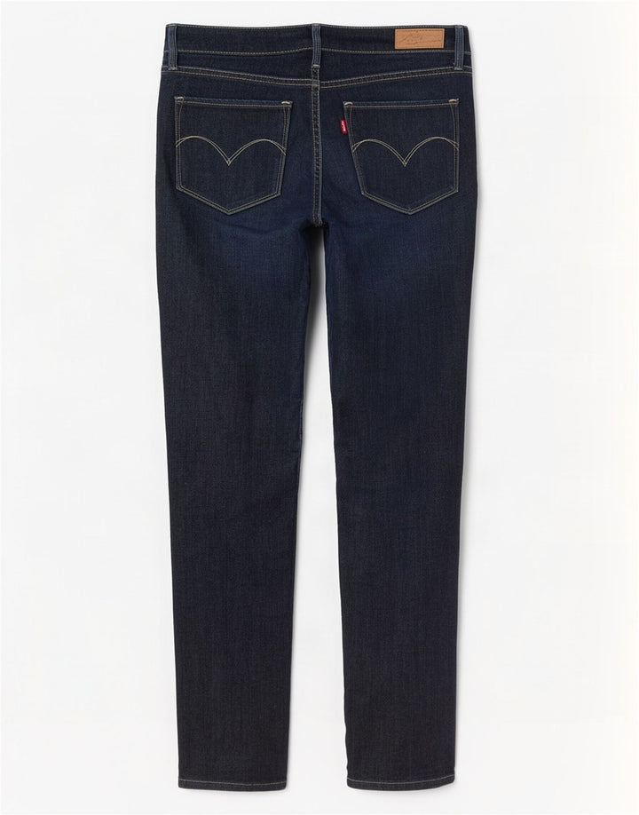 Blugi slim pentru femei Levi's W29 L32 bumbac bleumarin