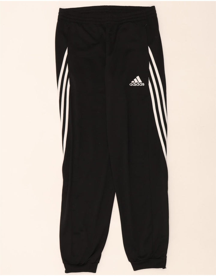 Pantaloni de trening Adidas pentru bărbați Joggeri poliester mediu negru