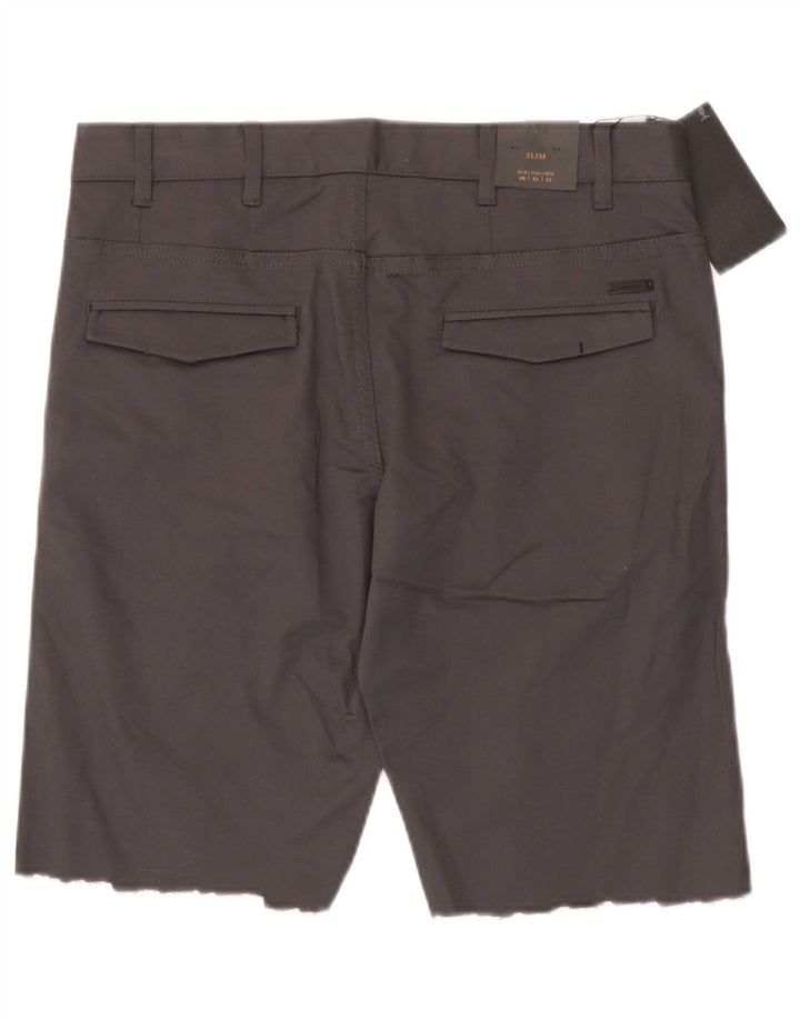 Pantaloni scurți chino pentru bărbați Zara EU 40 Medium W31 Gri Bumbac