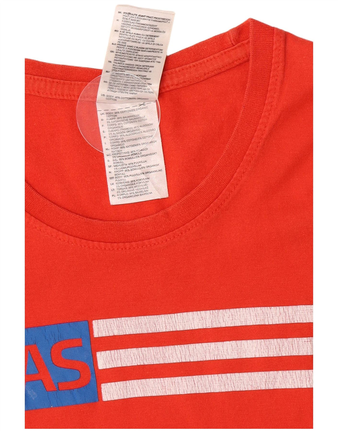 Tricou grafic pentru bărbați Adidas Top, bumbac roșu mediu