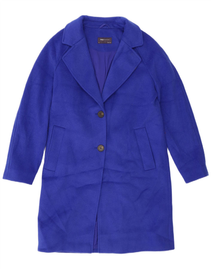 Pardesiu supradimensionat pentru femei Marks & Spencer UK 10 Small Blue Poliester