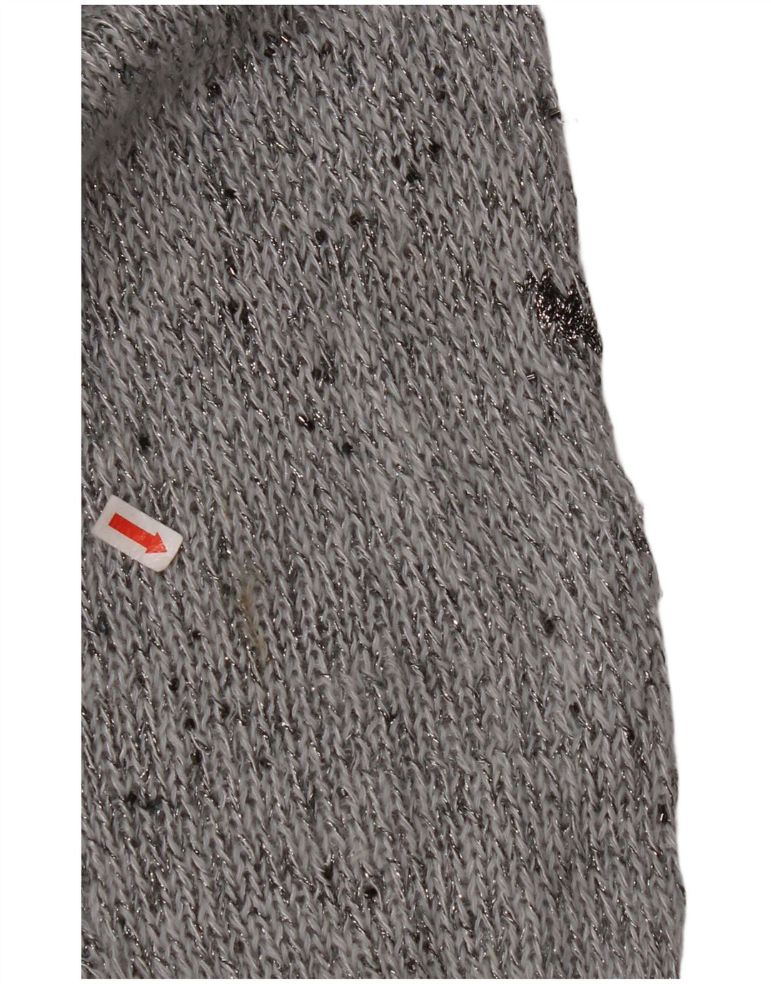 KRIZIA MAGLIA Pulover pentru femei cu decolteu rotund Marea Britanie 18 XL Angora cu pături gri