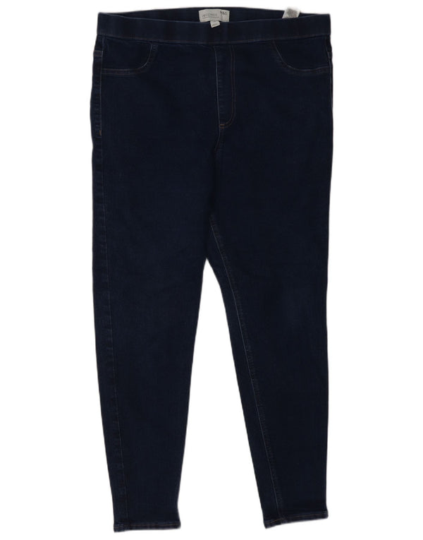 Blugi jegging pentru femei Marks & Spencer UK 16 mare W34 L27 bleumarin bumbac