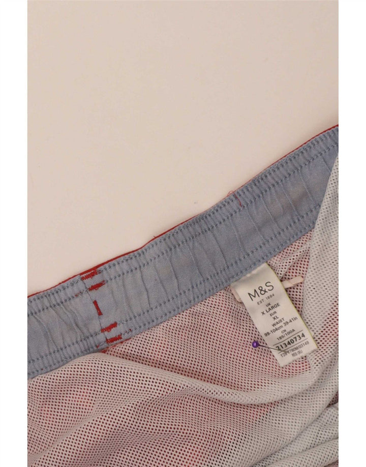 Marks & Spencer Mens Swimming Shorts XL Red Polyester