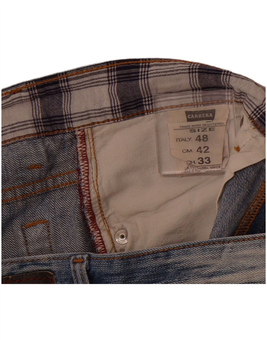 CARRERA Pantaloni scurți din denim învechit pentru bărbați IT 48 Medium W33 Bumbac albastru