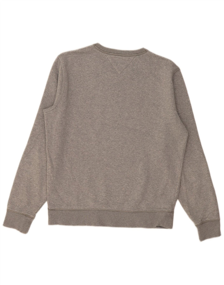 Hanorac grafic pentru bărbați Tommy Hilfiger Pulover mare din bumbac gri