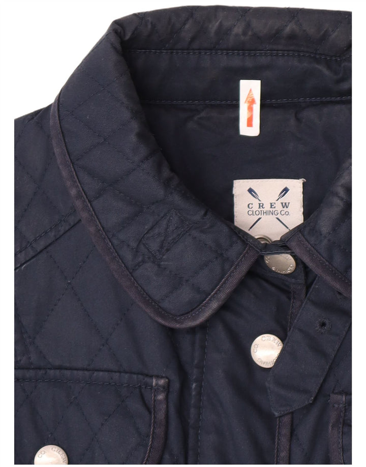 Crew Clothing Jachetă matlasată pentru femei, cu tăiere obișnuită, UK 10 Mic, bleumarin