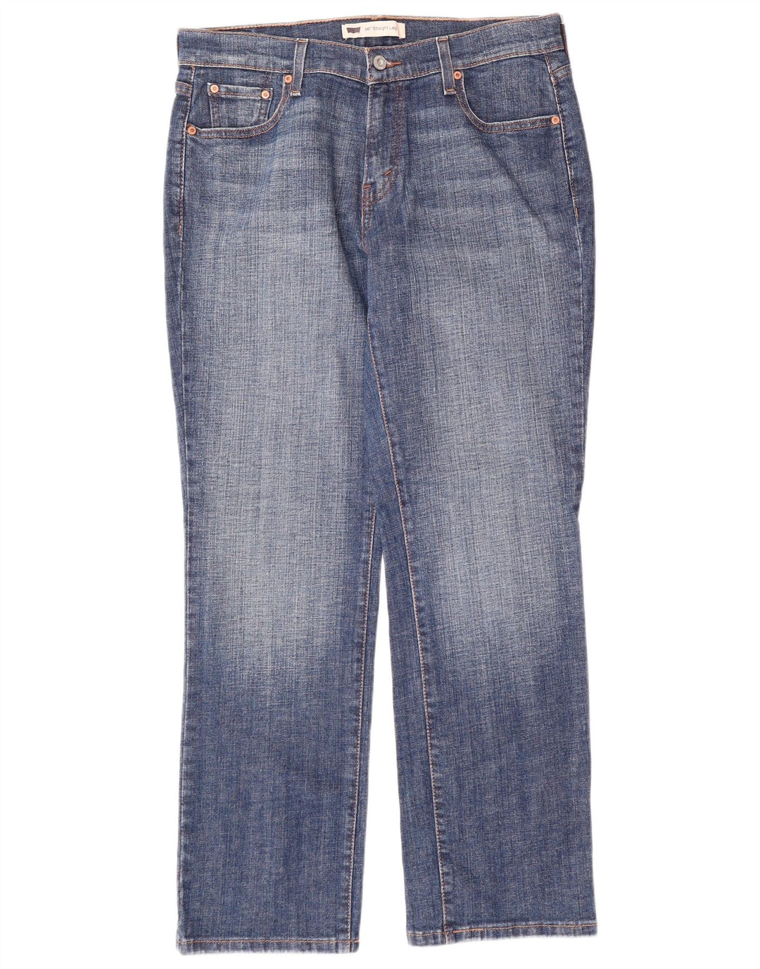 LEVI'S Blugi drepti 505 pentru femei US 10 mare W32 L30 bumbac albastru
