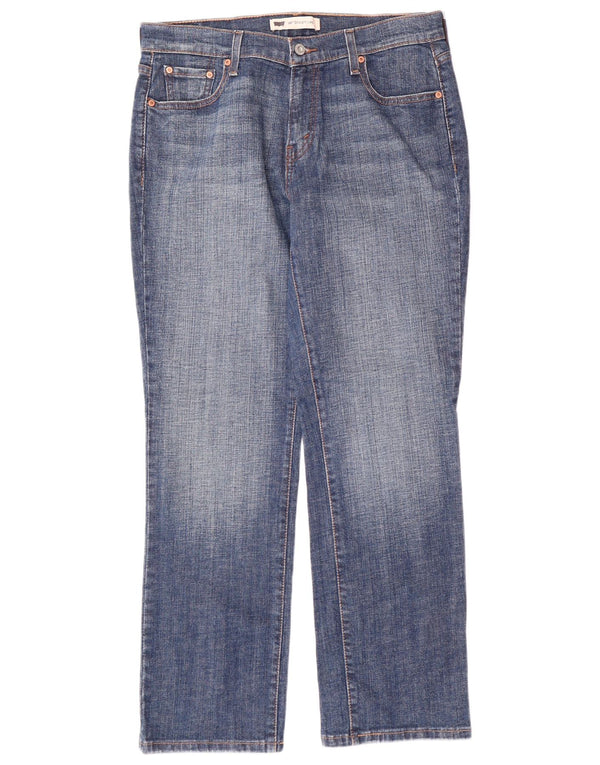 LEVI'S Blugi drepti 505 pentru femei US 10 mare W32 L30 bumbac albastru