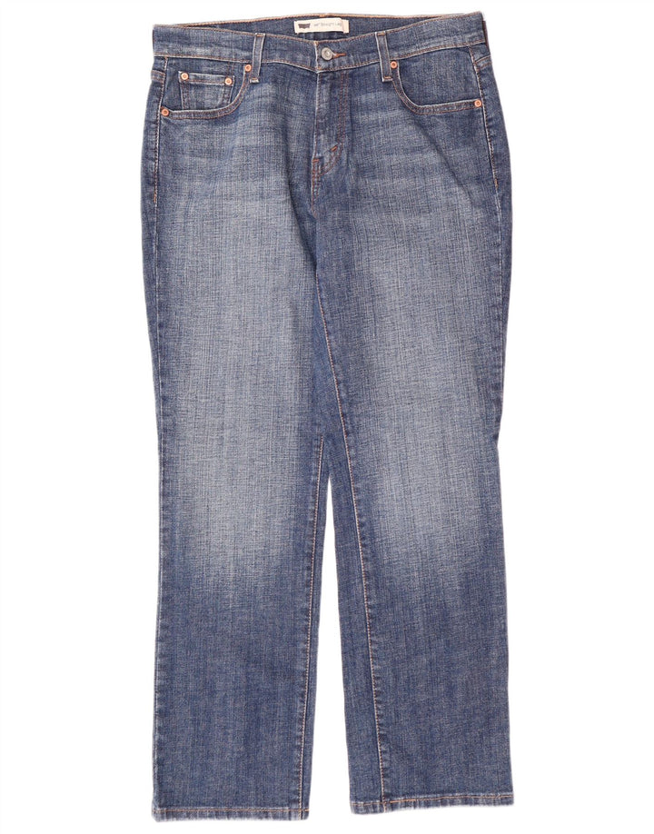 LEVI'S Blugi drepti 505 pentru femei US 10 mare W32 L30 bumbac albastru