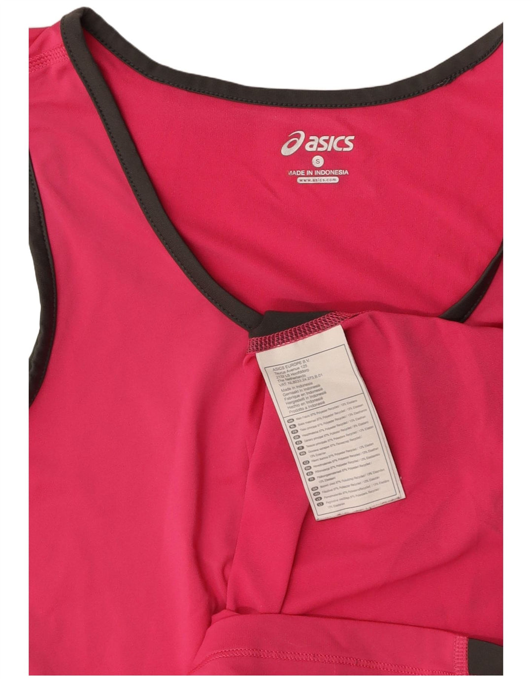 Vestă pentru femei ASICS UK 10, mic, roz, poliester color bloc