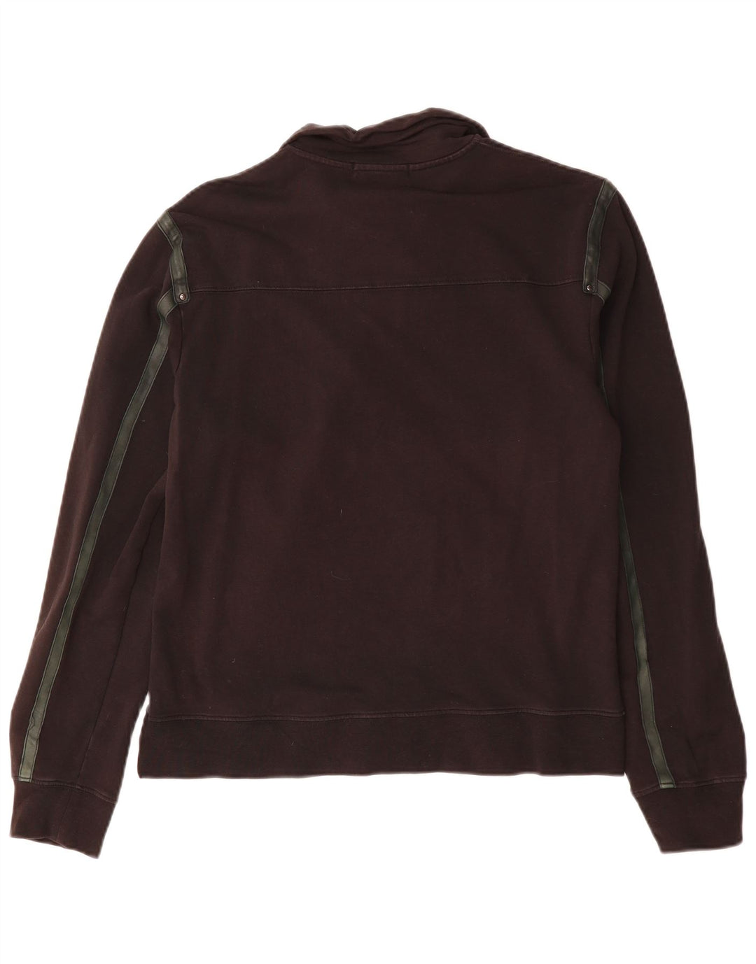Pulover Trussardi pentru damă, cu fermoar, cu gât, bumbac mare, negru