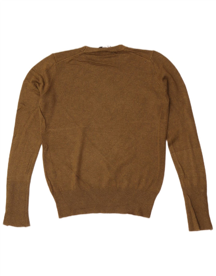 Pulover pentru femei Zara, cu gâtul turnat, UK 12 Medium Khaki
