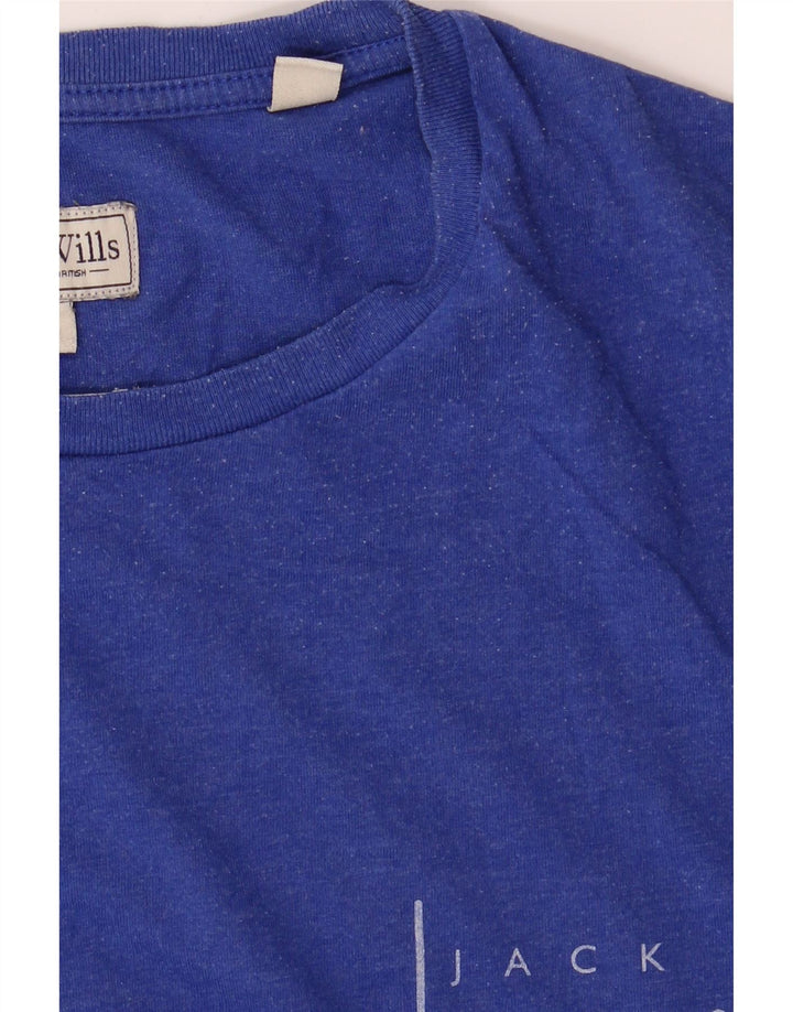 Tricou Jack Wills pentru bărbați Top din bumbac albastru mediu