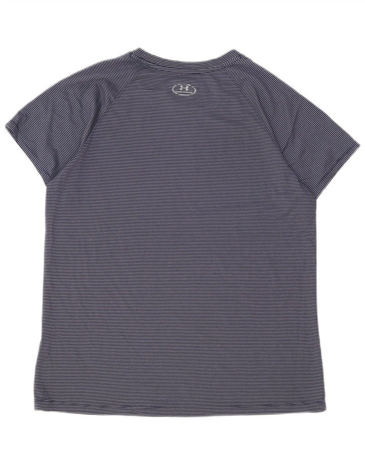 Tricou pentru femei UNDER ARMOUR Heat Gear Top UK 16 mare bleumarin cu dungi