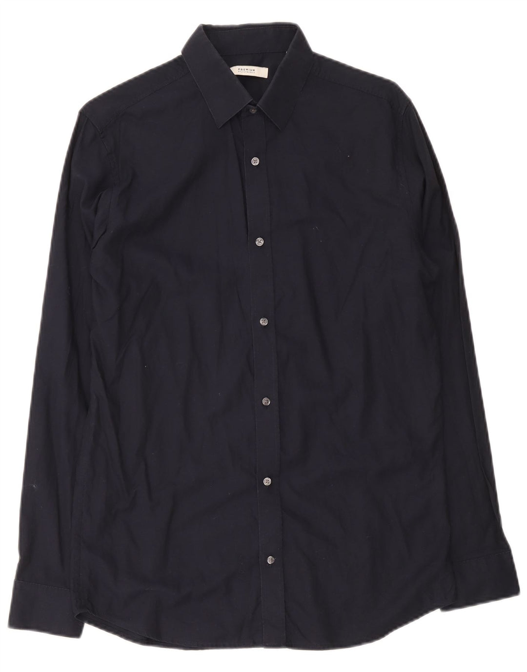 Cămașă Premium pentru bărbați Jack & Jones, bumbac mediu albastru bleumarin