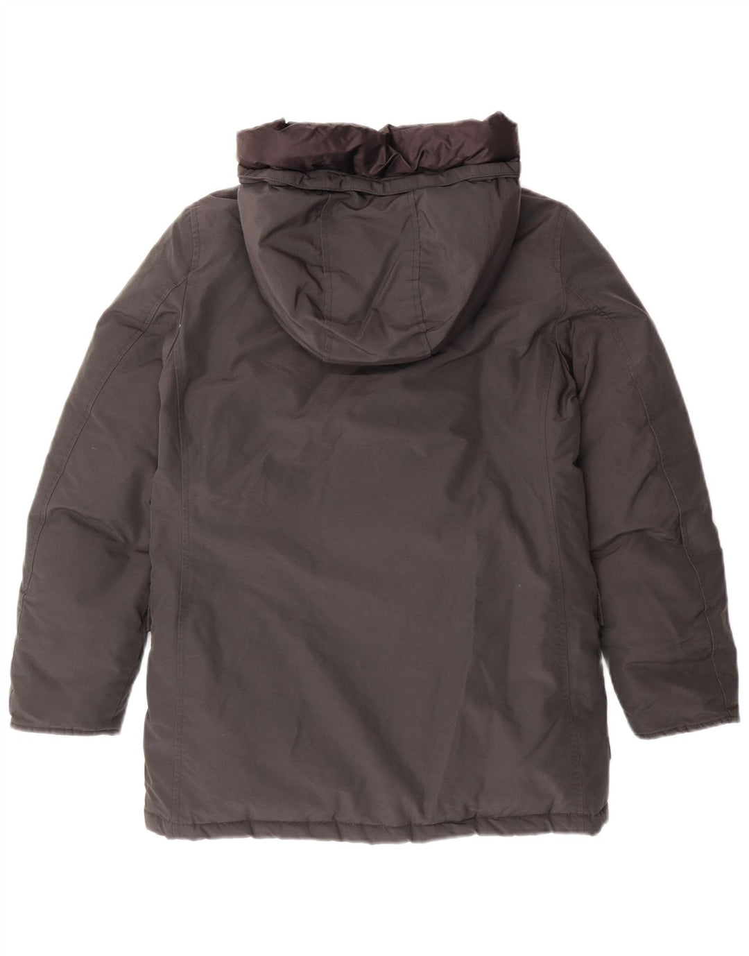 WOOLRICH Palton captusit cu gluga pentru baieti 9-10 ani bumbac negru