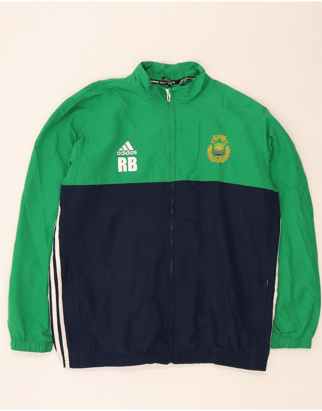 Jachetă de trening ADIDAS Climalite Graphic pentru bărbați XL, verde, colorblock
