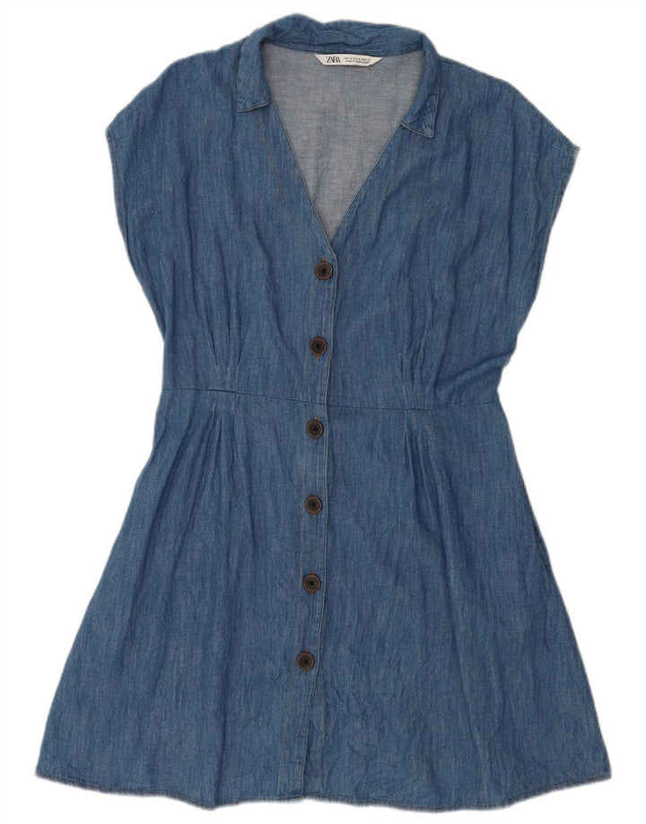 Rochie de blugi pentru femei Zara UK 14 Medium Blue