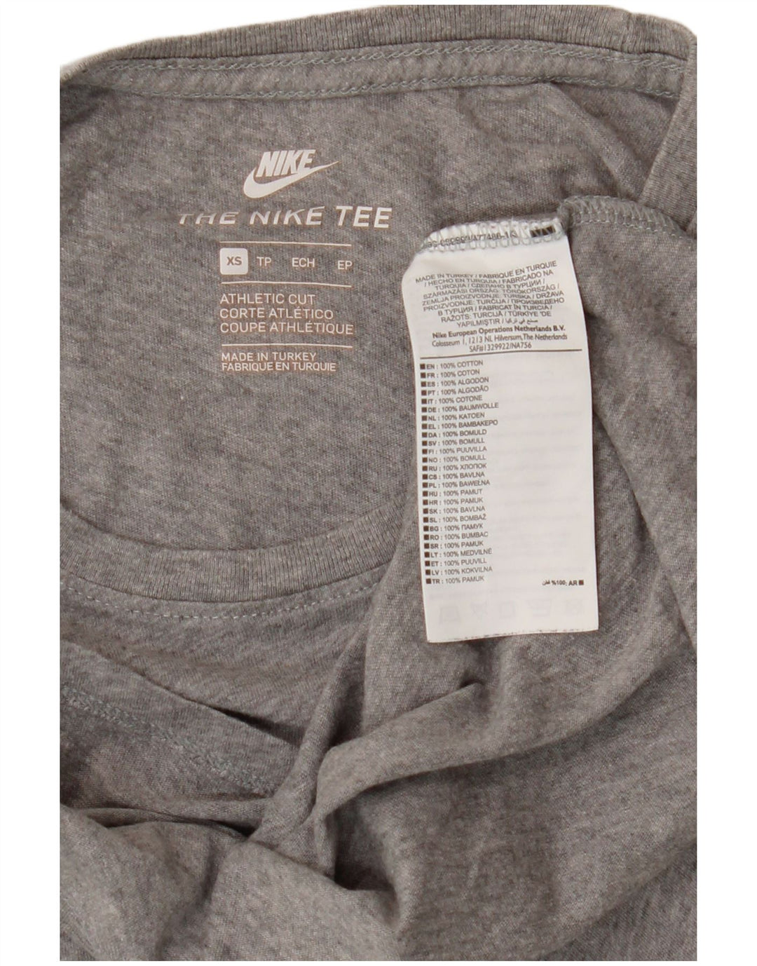 Tricou pentru bărbați Nike Top XS bumbac gri
