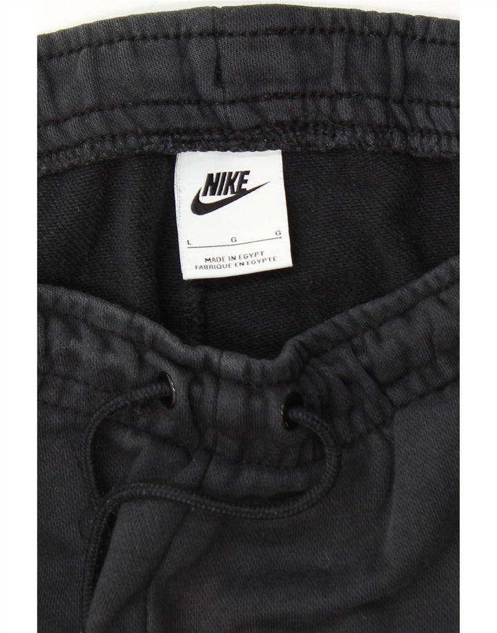 Pantaloni de trening grafic pentru bărbați NIKE Pantaloni de jogging mari, negru, bumbac