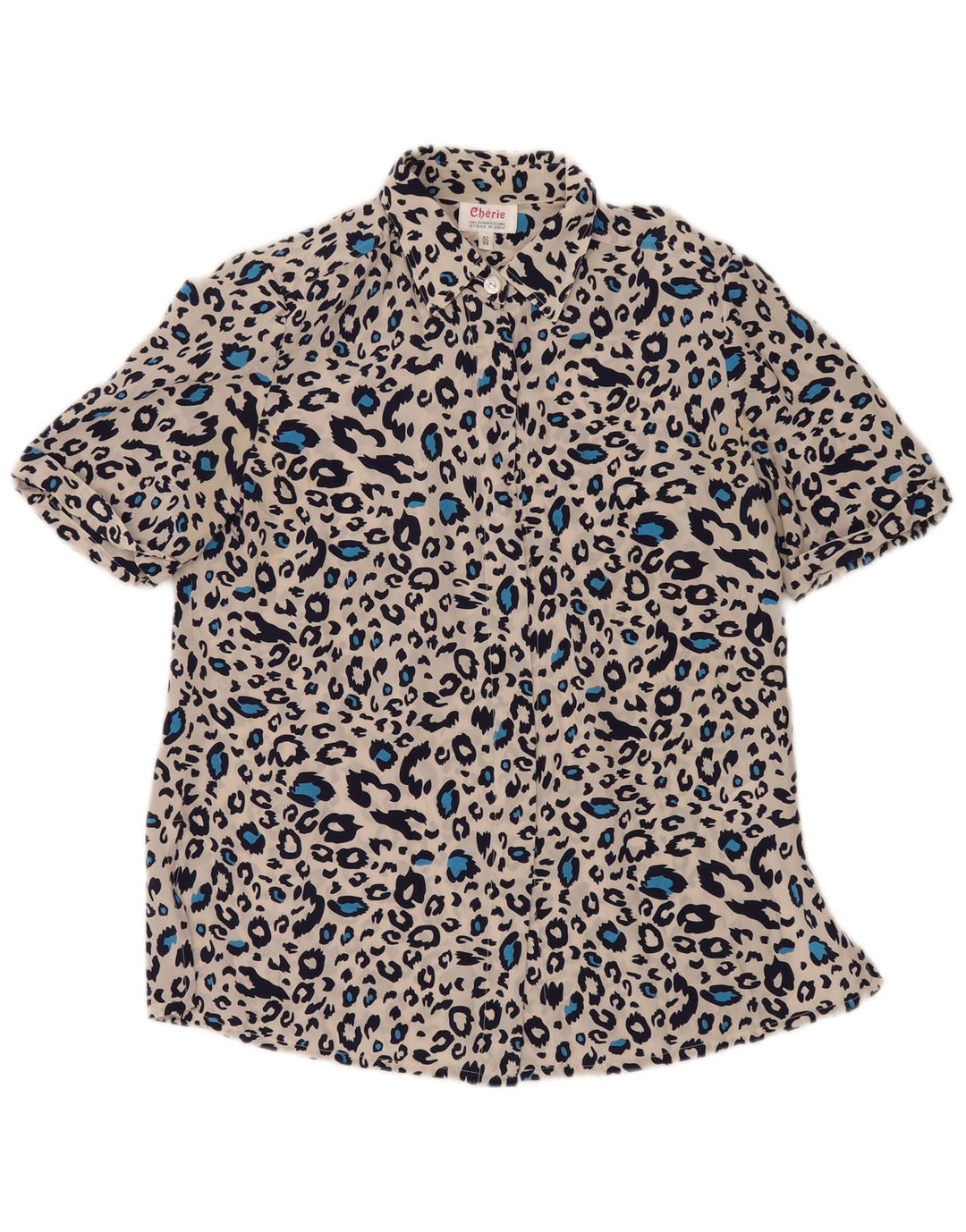 Bluză cămașă pentru femei cherie IT 42/44 Medium Multicolor Animal Print