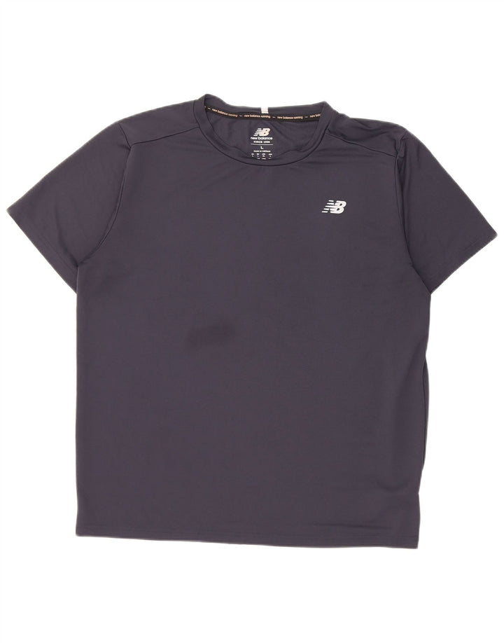 Tricou pentru bărbați New Balance Top mare poliester bleumarin