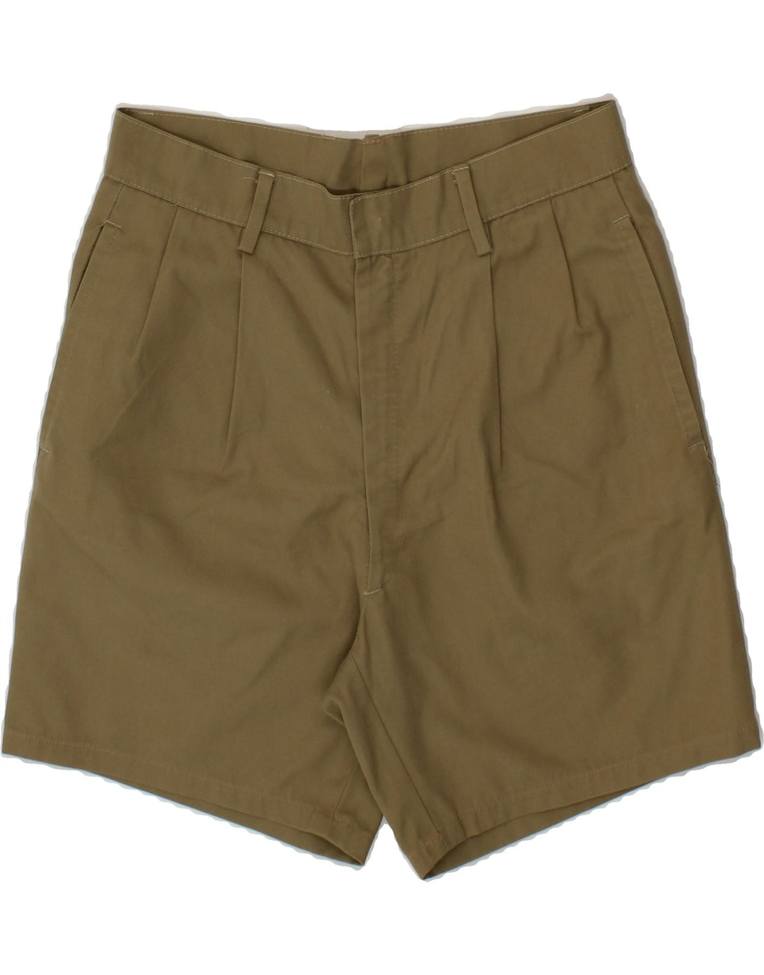 VINTAGE Womens Pegged Chino Shorts W30 Medium  Khaki Vintage Vintage and Second-Hand Vintage from Messina Hembry 