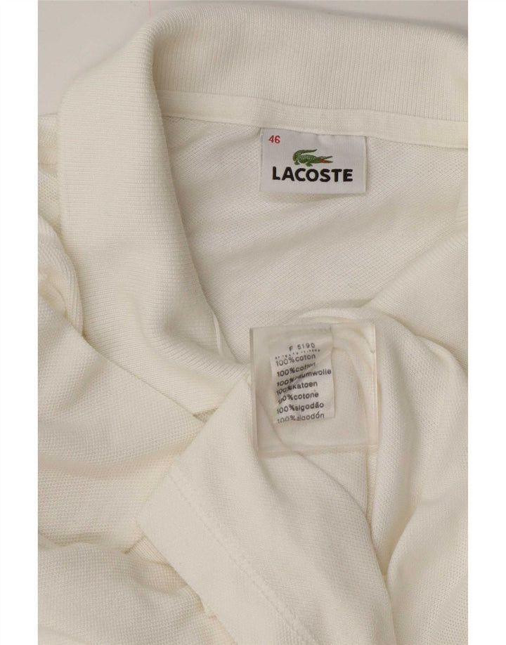 Tricou polo Lacoste pentru femei Mărimea 46 XL Bumbac alb