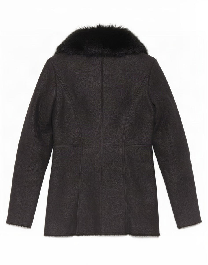 Jachetă Sherpa Guess pentru femei UK 4 XS poliester negru