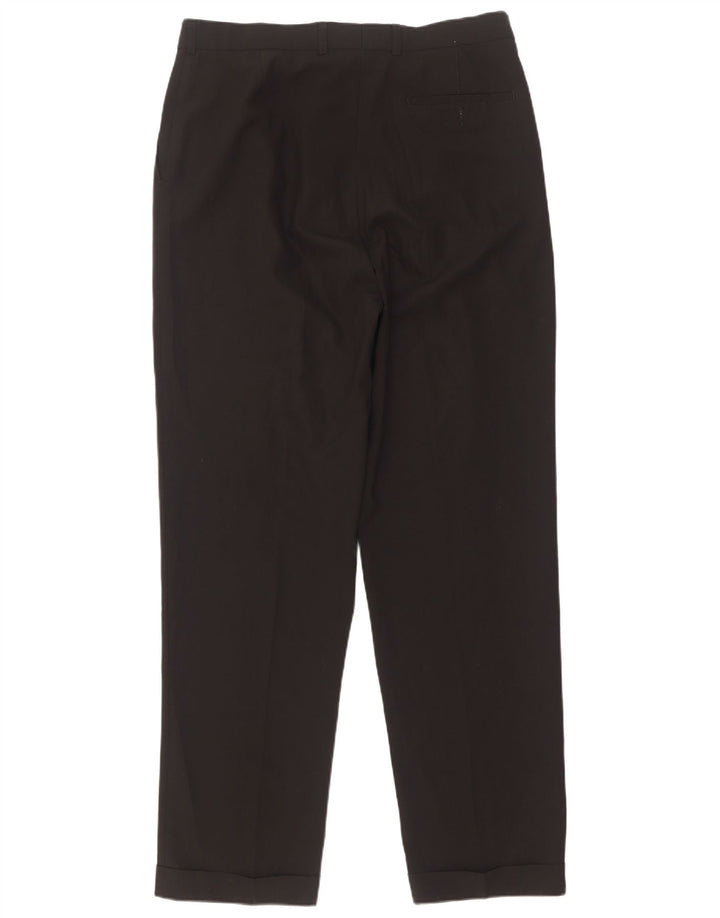 Marks & Spencer Pantaloni de costum pentru bărbați L34 L33 Poliester negru