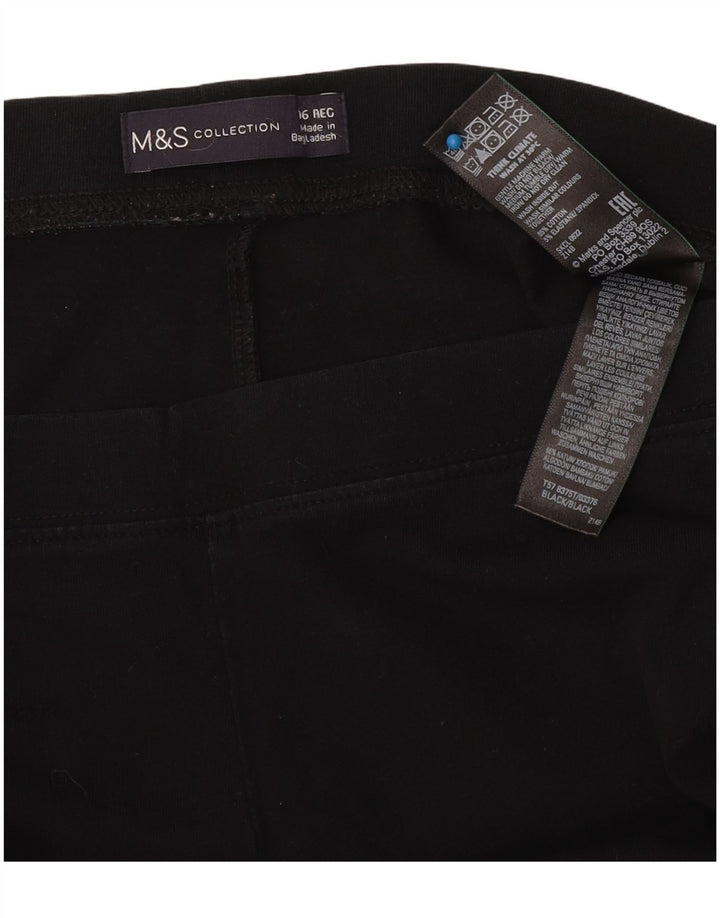 Leggings pentru femei Marks & Spencer UK 16, mare, negru, bumbac
