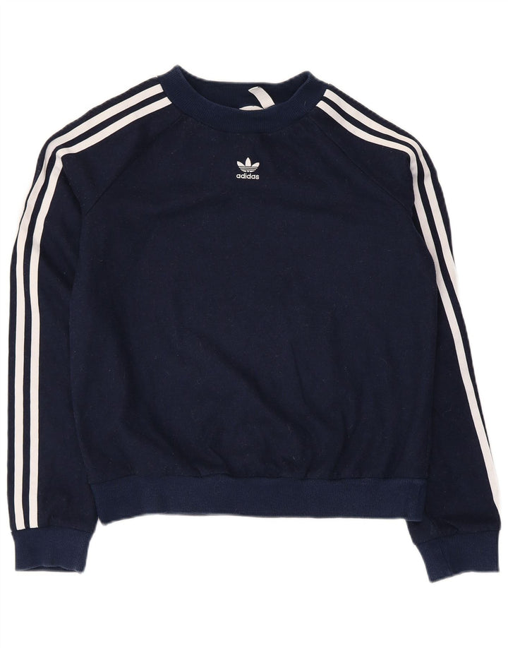 Pulover crop pentru bărbați Adidas UK 8 Poliester bleumarin mic