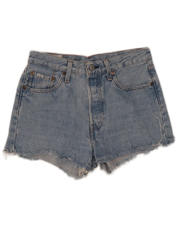 Levi's Womens 501 Distressed Denim Shorts W25 XS Blue Cotton