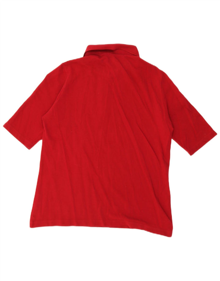 Tricou polo Lacoste pentru femei Mărimea 46 XL Bumbac roșu