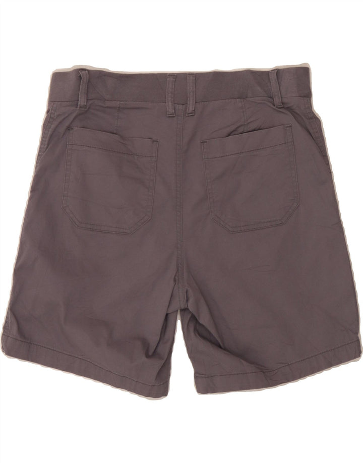 LEE Womens Mid Rise Regular Bermuda Shorts US 8 Medium W34 Grey Cotton Vintage Lee and Second-Hand Lee from Messina Hembry 