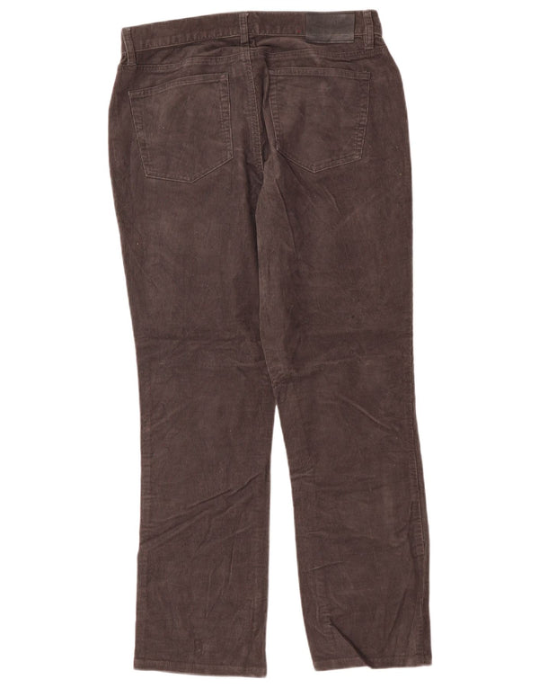 RALPH LAUREN Pantaloni drepti din velur pentru femei US 8 Medium W30 L28 gri