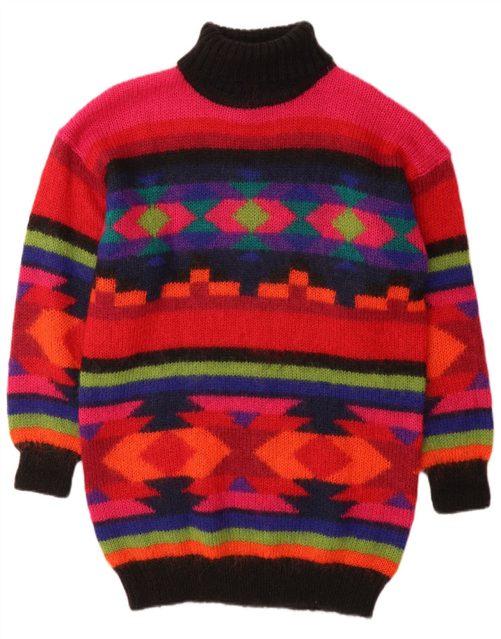 Pulover BHS cu gât rulat pentru femei UK 10/12 Medium Multicolor