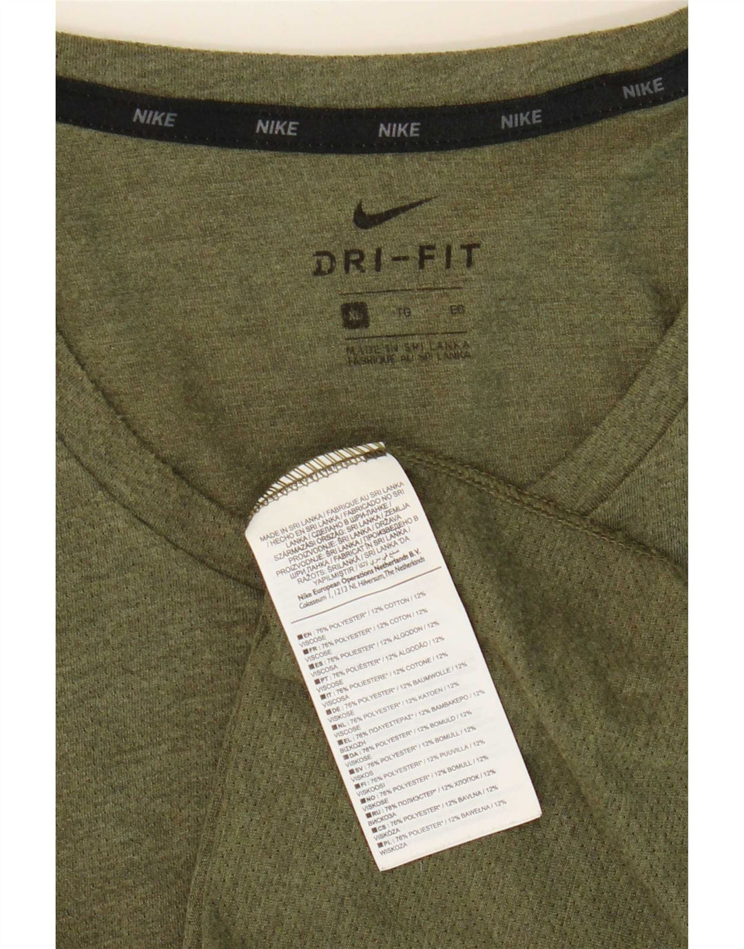 Tricou pentru bărbați Nike Dri Fit Top XL Poliester verde