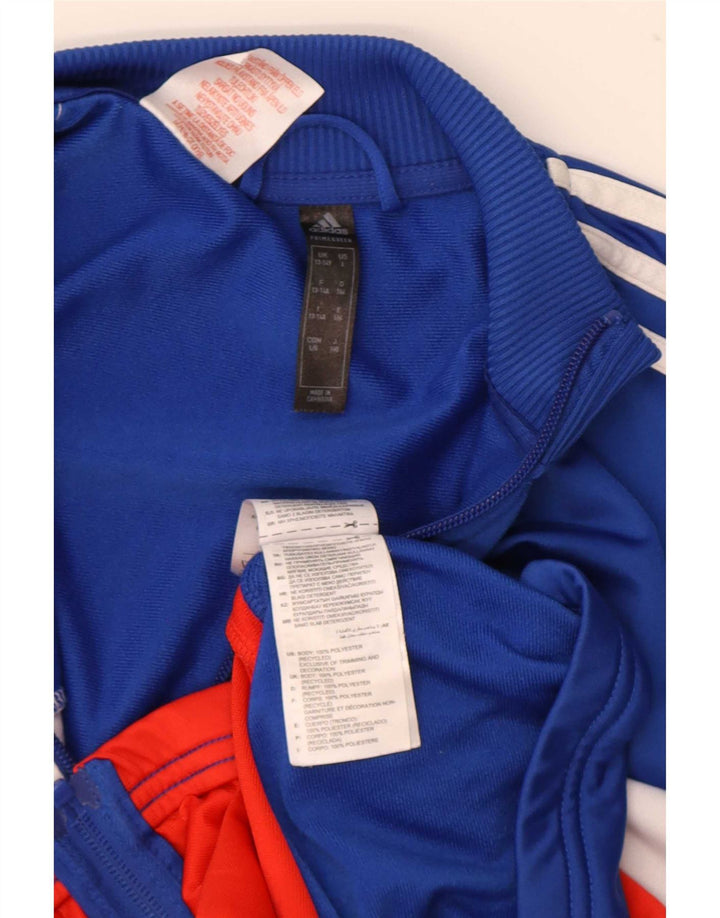 Jachetă de trening pentru băieți Adidas 13-14 ani, albastru, poliester