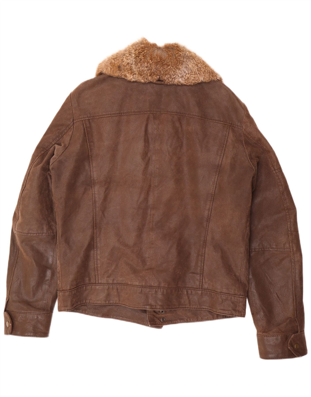 Conbipel Mens Leather Jacket IT 52 Large Brown